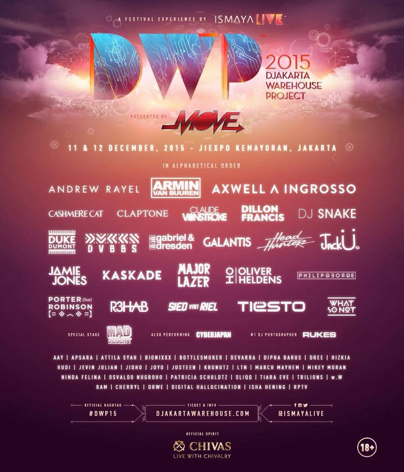 Full line-up of Djakarta Warehouse Project 2015