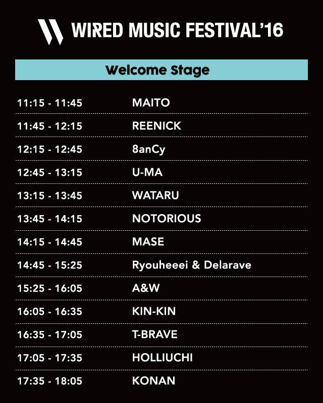 WIRED MUSIC FESTIVAL 2016 WELCOME STAGE