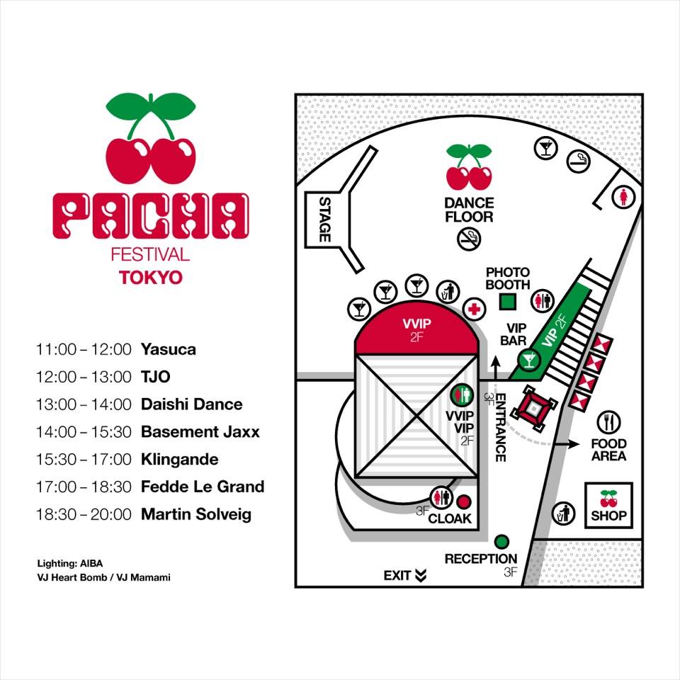PACHA FESTIVAL TOKYO Timetable
