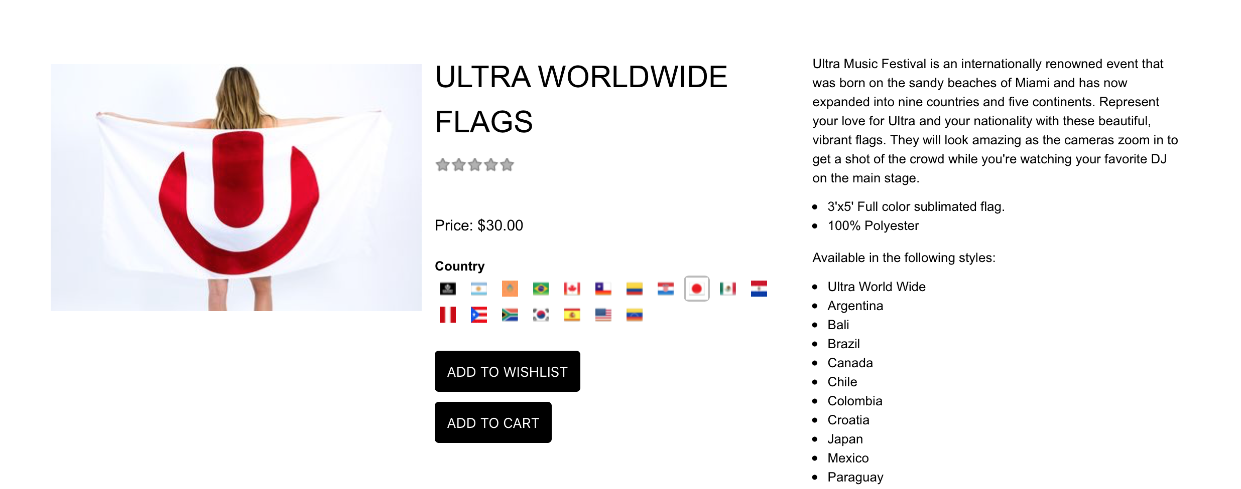 ULTRA WORLDWIDE FLAGS