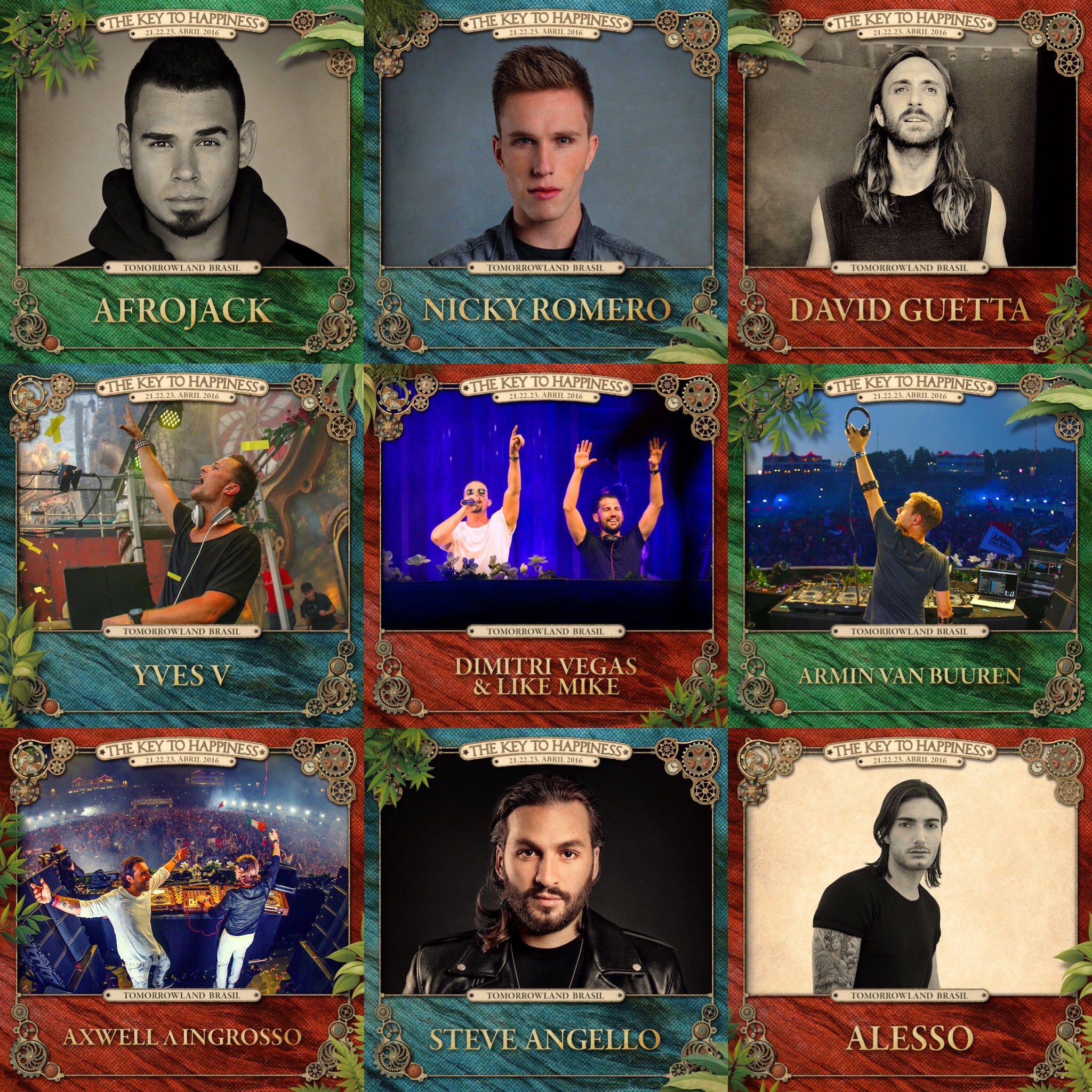 Tomorrowland Brasil 2016 Headliners
