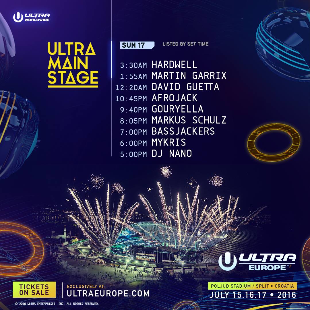 Ultra Europe 2016 main sun